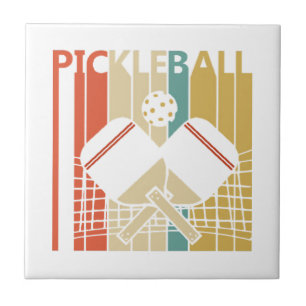 Vintag Retro Pickleball Fliese