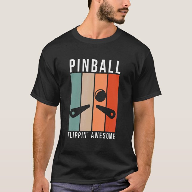 Vintag Retro Pinball Flippin Phantastisch Pinball  T-Shirt (Vorderseite)