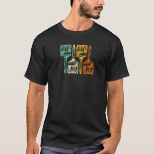 Vintag Retro Pinsel T-Shirt