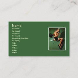 Vintag Retro Pinup Visitenkarte