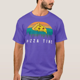 Vintag Retro Pizza Time 34625807 T-Shirt