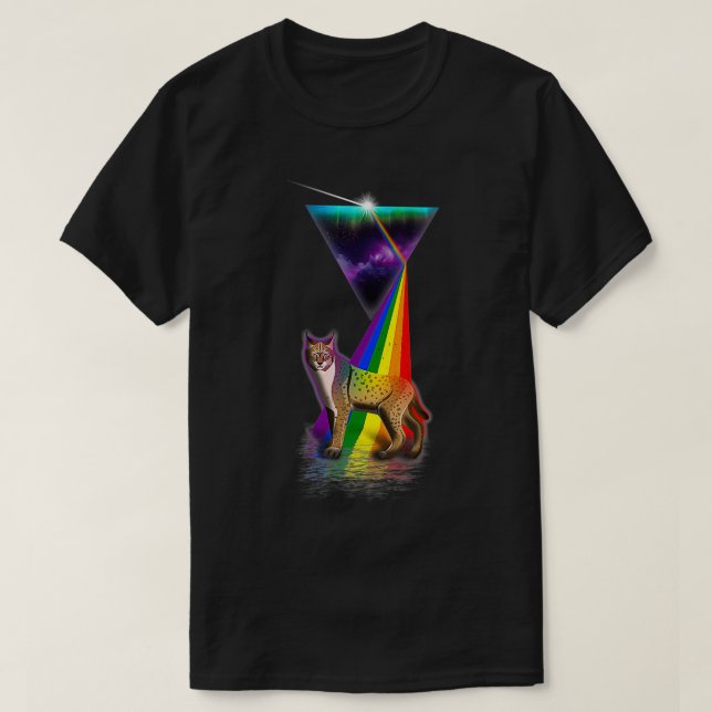 Vintag Retro Prism Bobcat T-Shirt (Design vorne)
