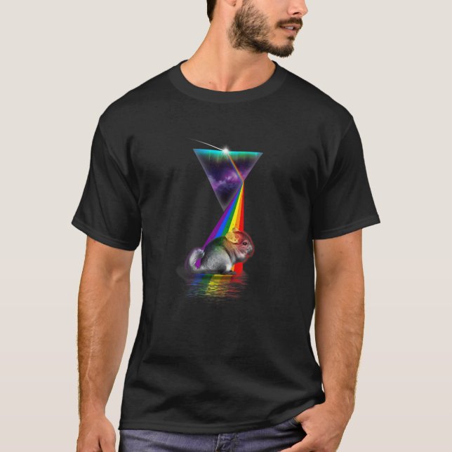 Vintag Retro Prism Chinchilla T-Shirt (Vorderseite)