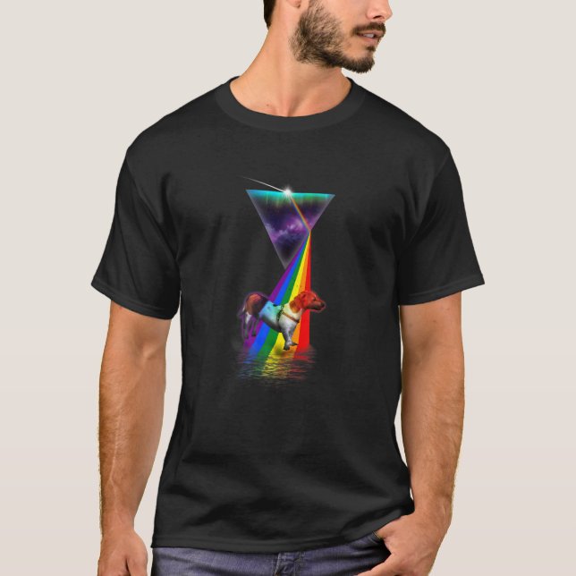 Vintag Retro Prism Chiweenie T-Shirt (Vorderseite)