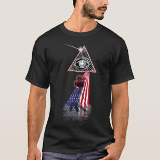 Vintag Retro Prism US Flag Film Maker T-Shirt