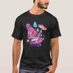 Vintag Retro Psychedelic Magic Mushroom Fungi Tri T-Shirt