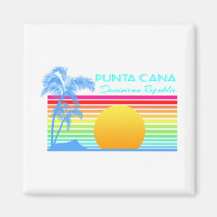 Vintag Retro Punta Cana Magnet