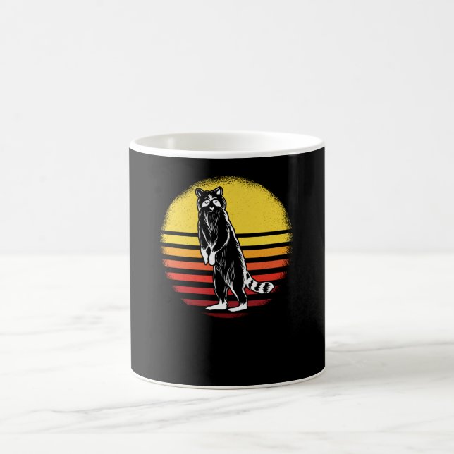 Vintag Retro-Raccoon Kaffeetasse (Mittel)