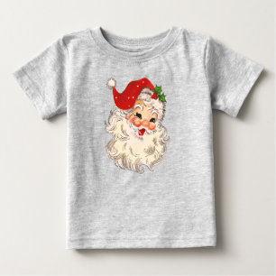 Vintag Retro Red Santa Unisex Baby T - Shirt