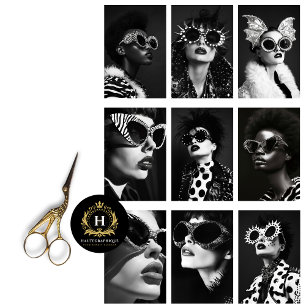 Vintag Retro Rock Star Glam Collage Decoupage Seidenpapier
