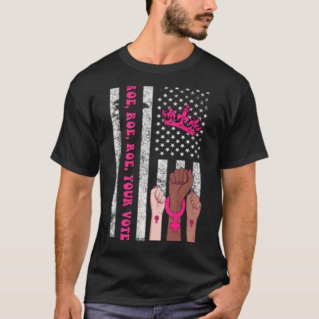 Vintag Retro Roevember American Feministinnen T-Shirt (Vorderseite)