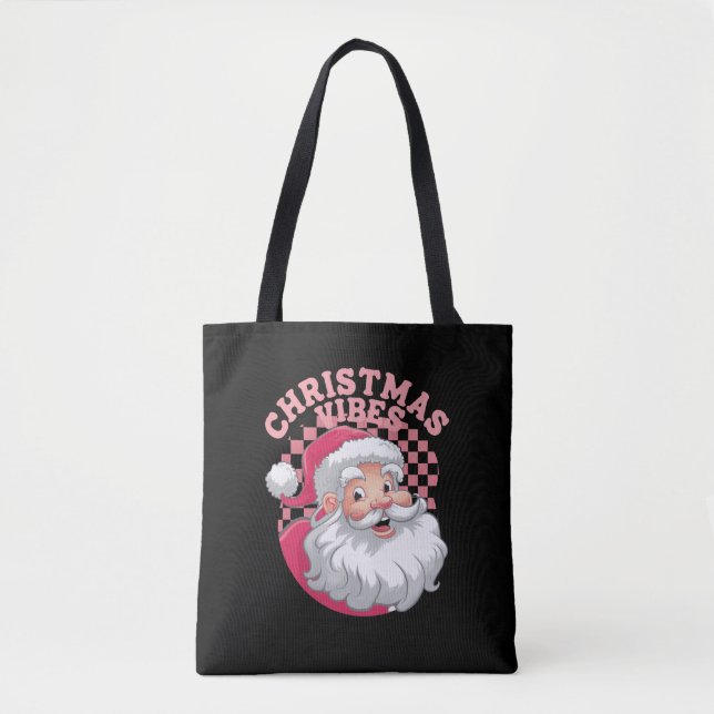 Vintag Retro Rosa Weihnachten (Vorderseite)