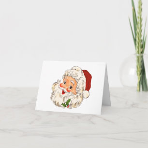 Vintag Retro Santa Clause Weihnachtskarte Karte