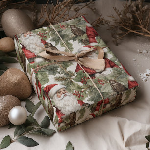 Vintag Retro Santa Geschenkpapier