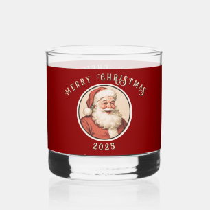 Vintag Retro Santa Whiskyglas