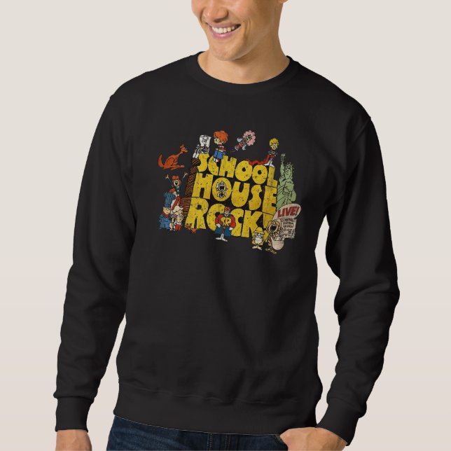 Vintag Retro Schoolhouse Rock 1973 Sweatshirt (Vorderseite)