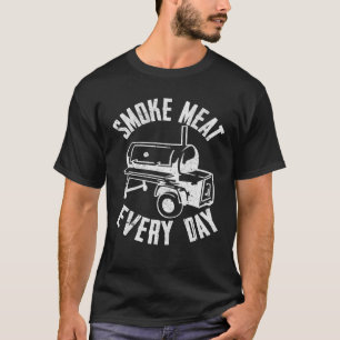 Vintag Retro Smoke Meetings Alltag GRILLEN Smoker T-Shirt