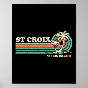 Vintag Retro Sommerferien Jungfrau  St. Cr Poster