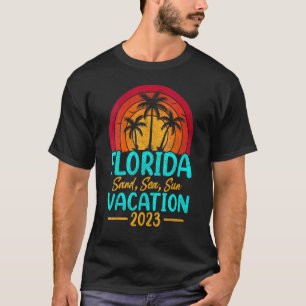 Vintag Retro Sommerurlaub 2023 Florida Beach T-Shirt