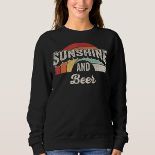 Vintag Retro-Sonnenschein und Bier-Alkoholisches G Sweatshirt