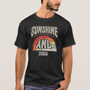 Vintag Retro-Sonnenschein und Soda Sommer 4 T-Shirt