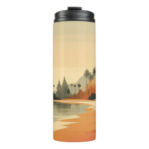 Vintag/Retro-Strand/tropisch Thermosbecher