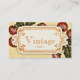Vintag Retro Strawberry Visitenkarte