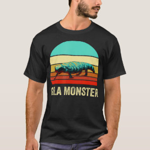Vintag Retro Style Sonnenuntergang Gila Monster T-Shirt
