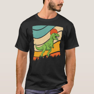 Vintag Retro Style Sunset Dinos Rex Dinosaurier T-Shirt