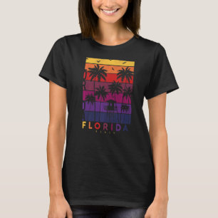 Vintag Retro Style Sunset Exotic Summer Miami Bea T-Shirt