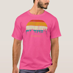 Vintag Retro Style Ungarn City skyline city city T-Shirt
