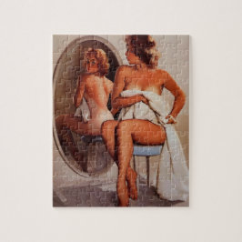 Vintag Retro Sun Tan Pinup Puzzle