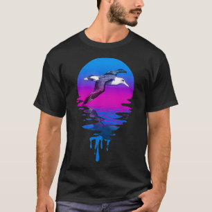 Vintag Retro Sunset Albatross T-Shirt