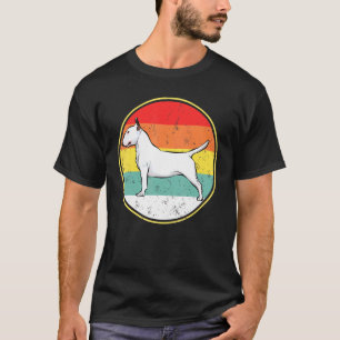 Vintag Retro Sunset Bull Terrier Dog T-Shirt