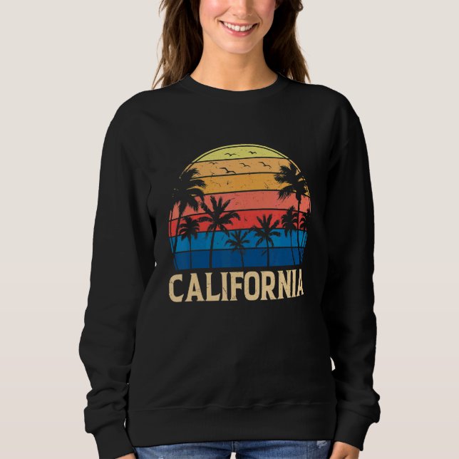 Vintag Retro Sunset California Men 6 Sweatshirt (Vorderseite)