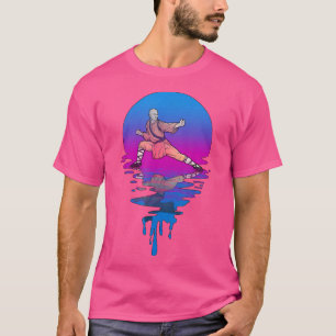 Vintag Retro Sunset Kung Fu T-Shirt