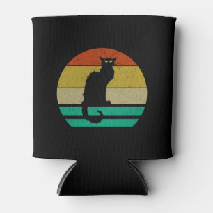 Vintag Retro Sunset Le Chat Noir Black Cat Dosenkühler