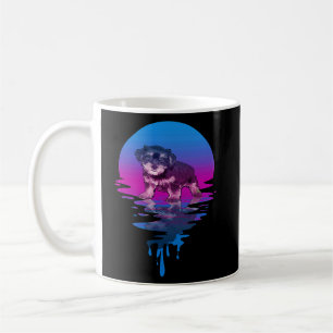 Vintag Retro Sunset Morkie Kaffeetasse