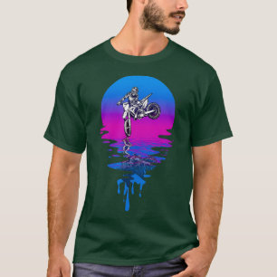 Vintag Retro Sunset Motocross Bike T-Shirt