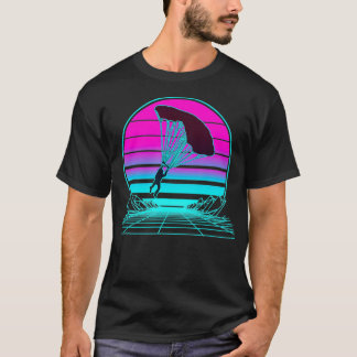 Vintag Retro Sunset Skydiving _1 T-Shirt