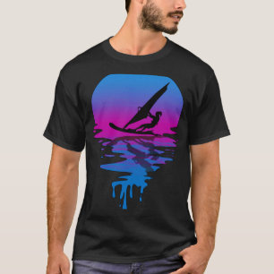 Vintag Retro Sunset Windsurfing T-Shirt