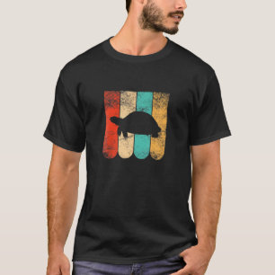 Vintag Retro Tortoise Turtle Ocean Animal Liebe T-Shirt