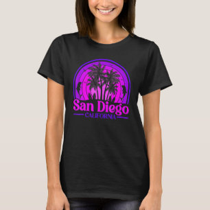 Vintag Retro Tourist Beach California San Diego T-Shirt
