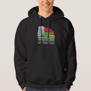 Vintag Retro Trick Rawr Leckerei Ghost Dino Trex H Hoodie