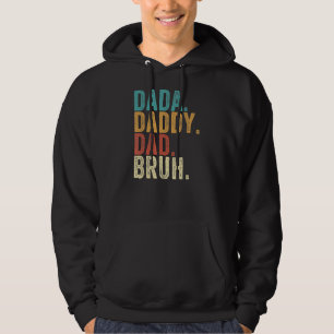 Vintag Retro Vatertag Outfit Dada Daddy Vater Hoodie