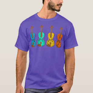 Vintag Retro-Violine T-Shirt