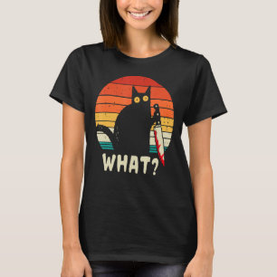 Vintag Retro Was Katzen Männer Frauen Teen T-Shirt