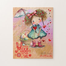 Vintag Retro Wasserfarbe Kleine Girl Osterkorb