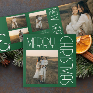 Vintag Retro Weihnachtsästhesie individuell auf da Dreifach-gefaltete Programmkarte