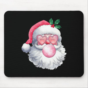 Vintag Retro Weihnachtsblase Gum Pink Sung Mousepad